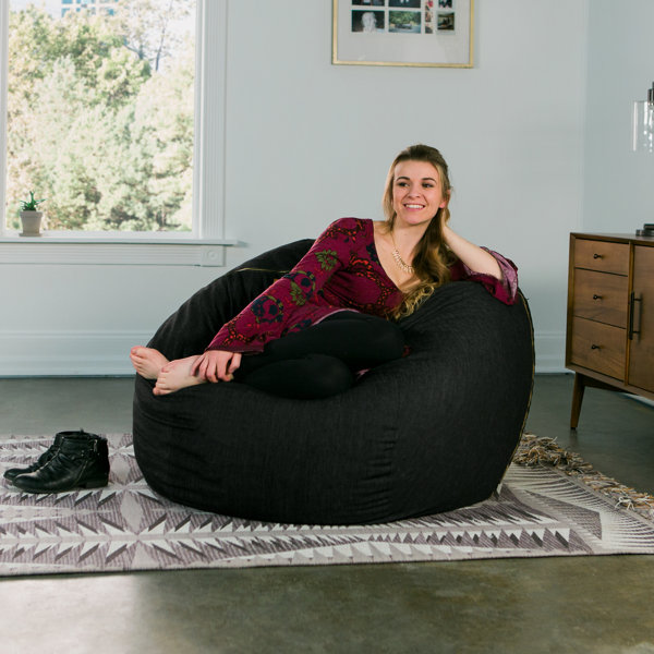 Jaxx Denim 4' Bean Bag Chair & Reviews Wayfair